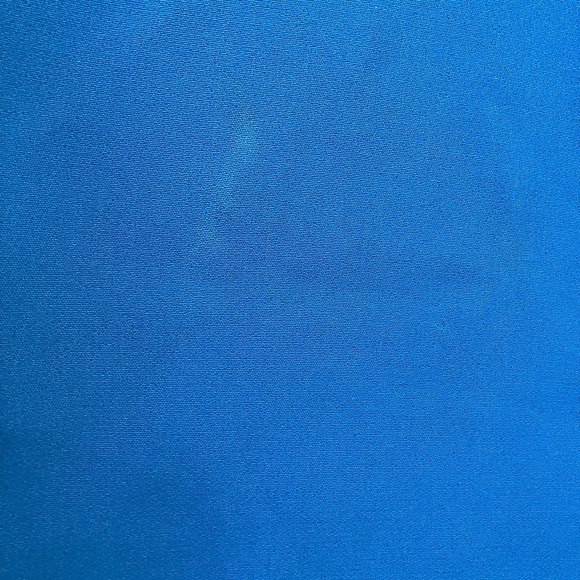 Badgley Mischka Dress Womens 14 Bright Aqua Ruffle Gown High Neck Maxi Turquoise - Picture 7 of 9